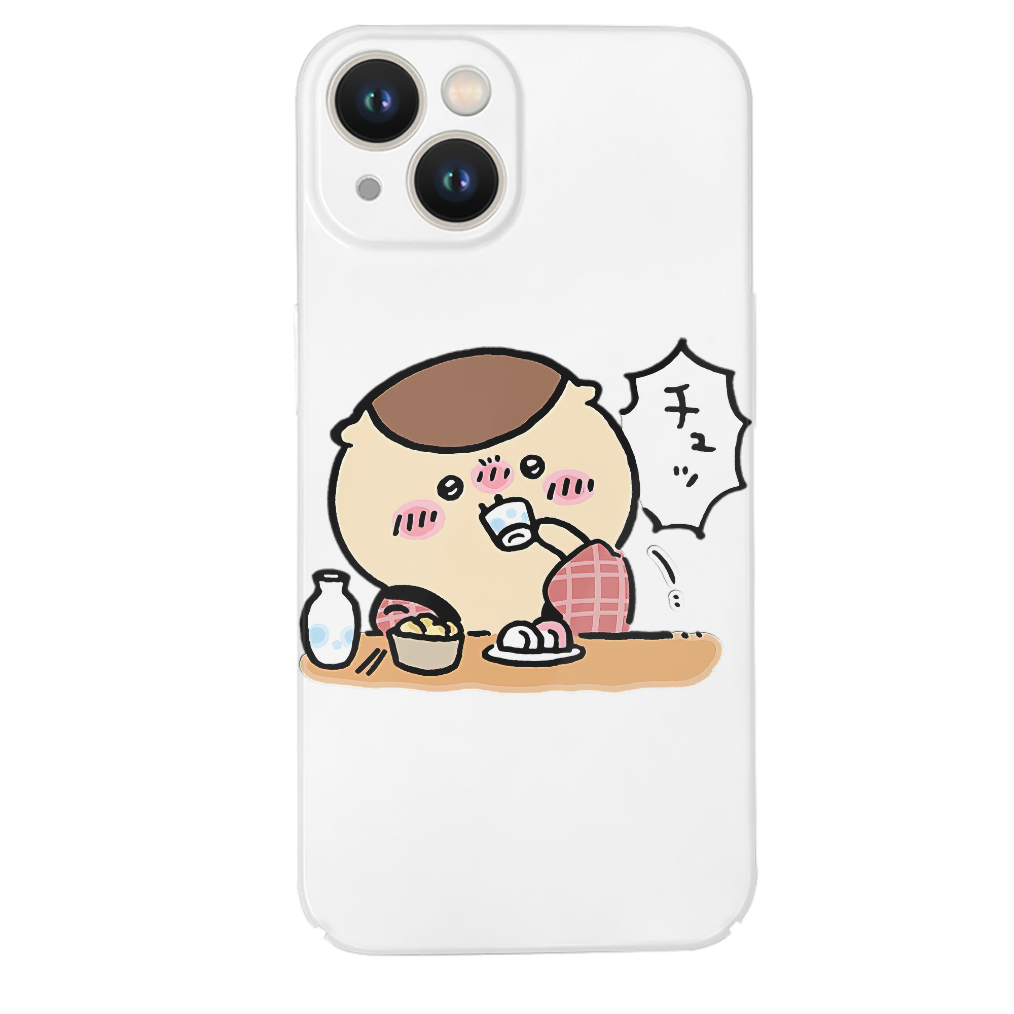 （画像用） ちいかわ くりまんじゅう Chii-kawa kuri manjū 【iPhone 14シリーズ対応】ハードケース